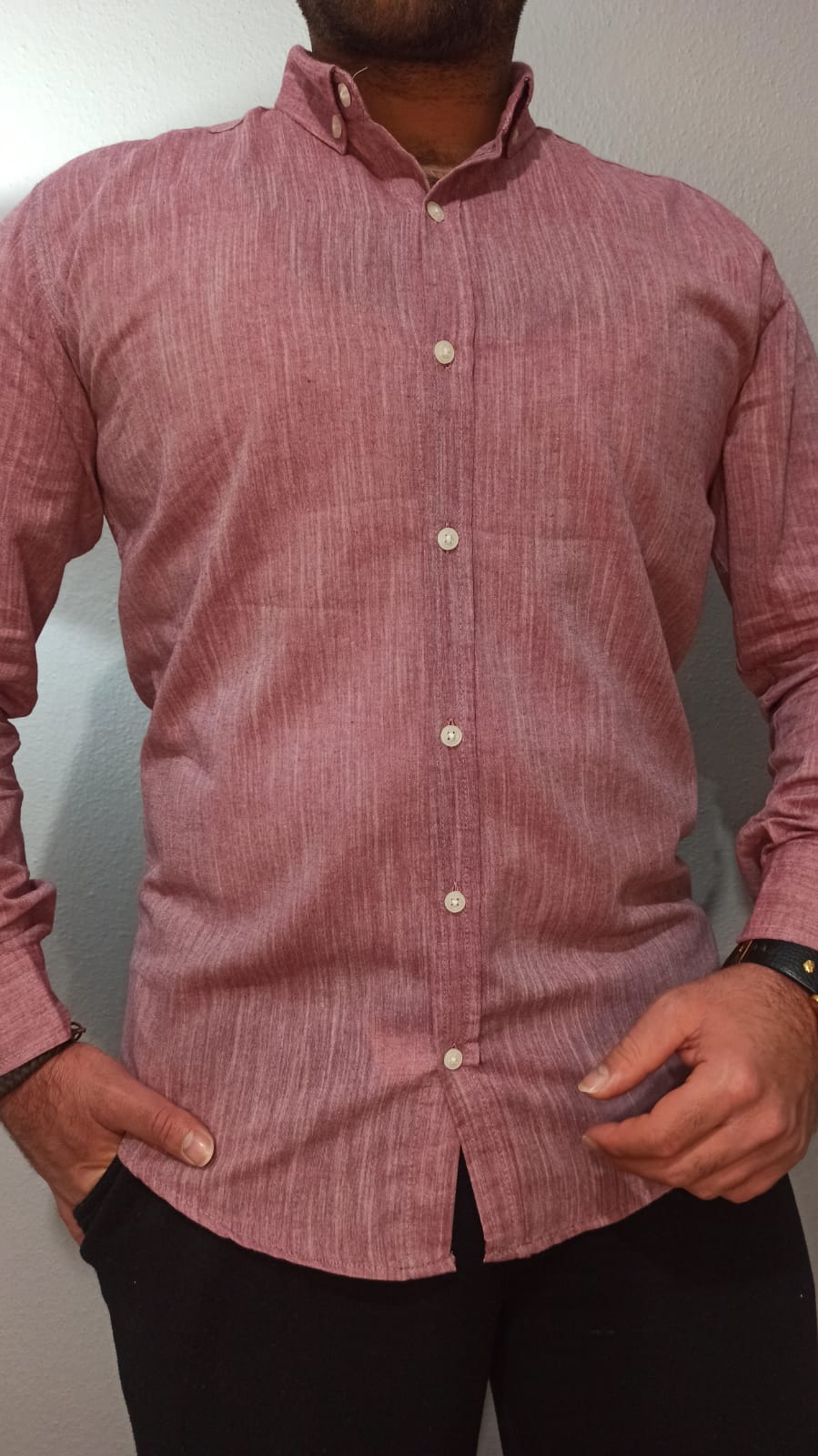 Keten Normal Yaka Gömlek