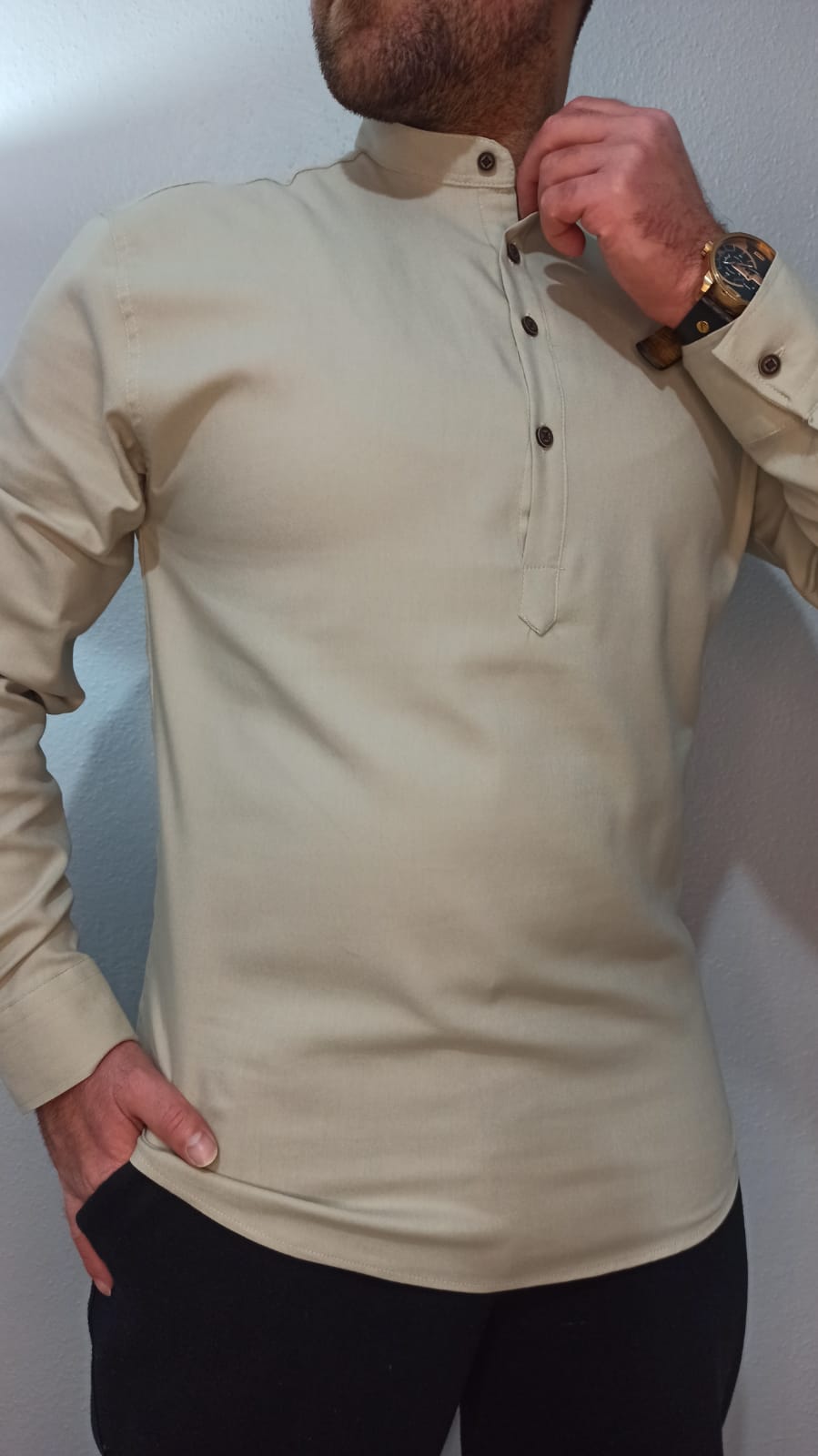 Gabardin Hakim Yaka Gömlek