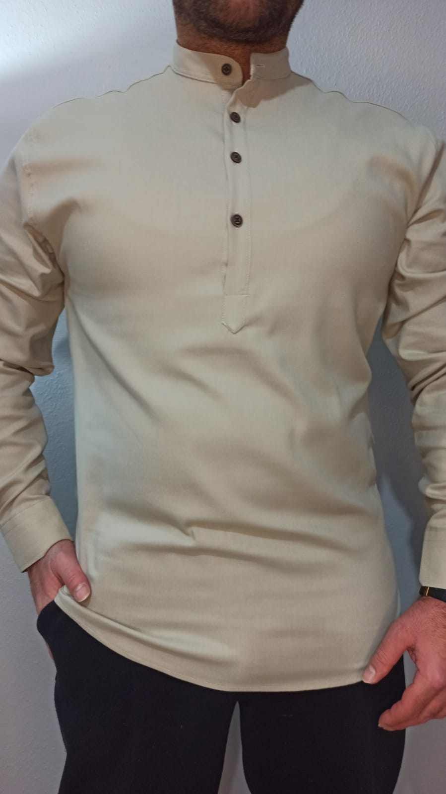 Gabardin Hakim Yaka Gömlek