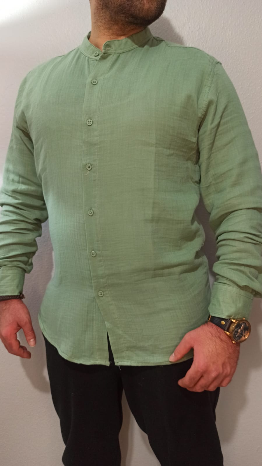 Keten Hakim Yaka Gömlek