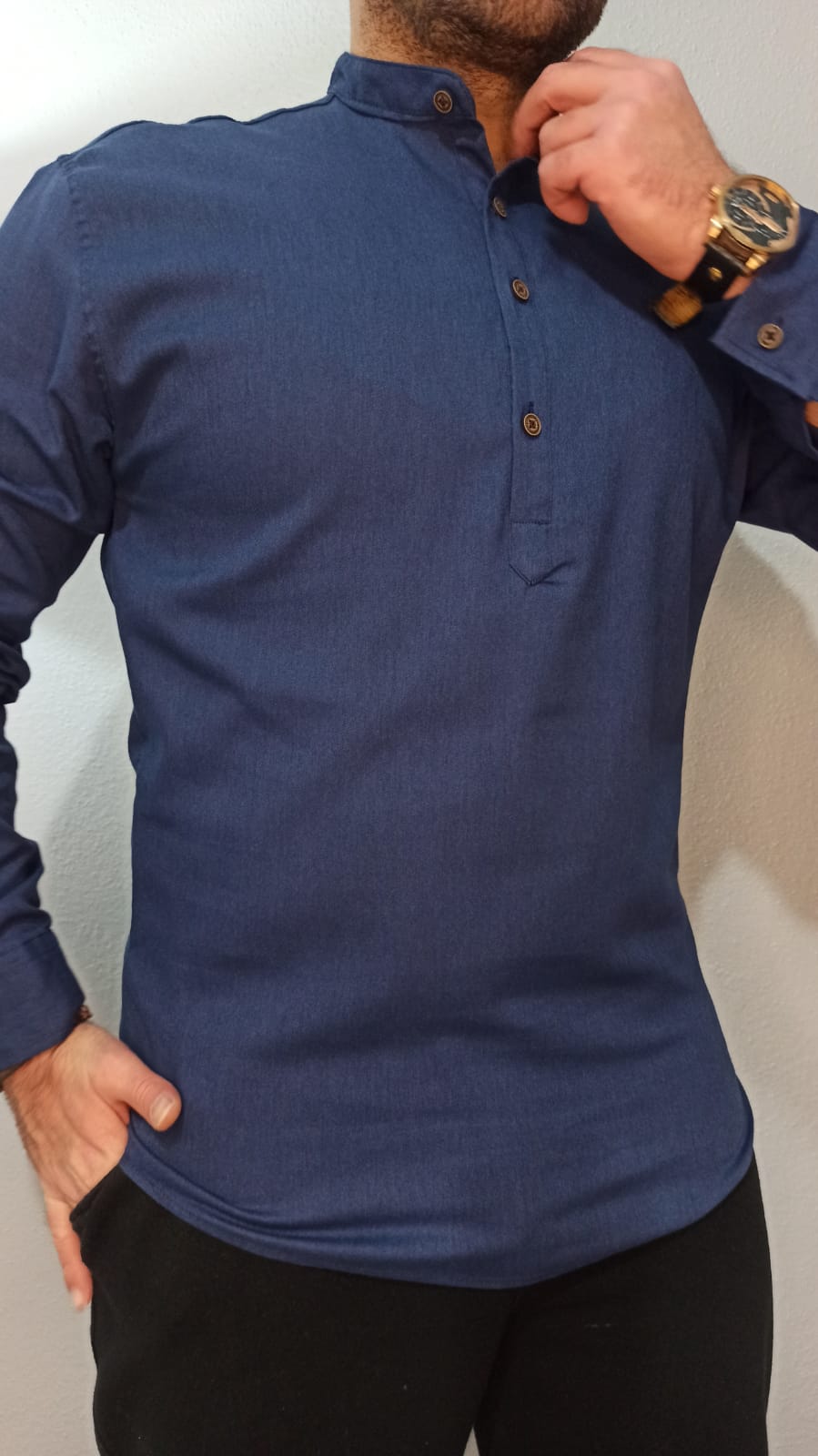 Gabardin Hakim Yaka Gömlek